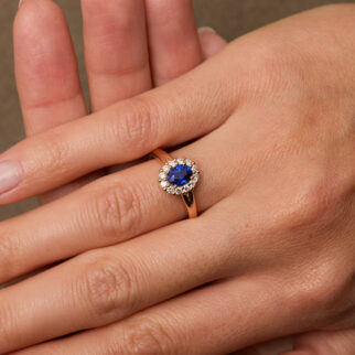 Bague Matara - Saphir Peacock 0.98 carats