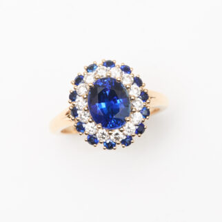 bague saphir peacock