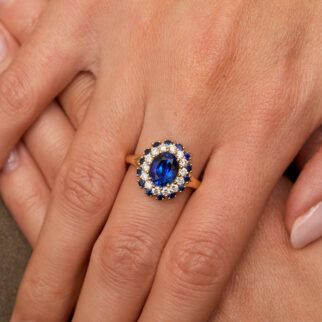 Bague Colombo - Saphir Peacock 2.32 carats