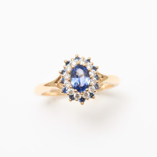 Bague saphir bleu