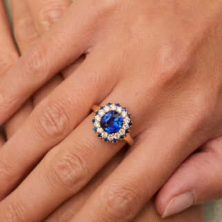 Bague Colombo - Saphir Peacock 2.70 carats