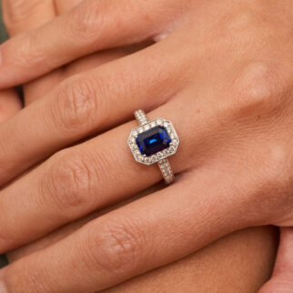 Bague Jaffna - Saphir Peacock 2.76 carats