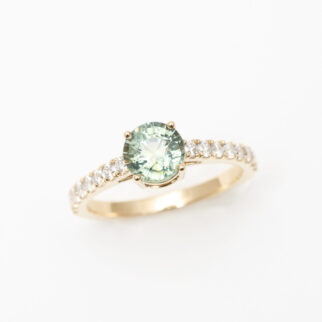 solitaire saphir teal