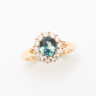 Bague saphir teal