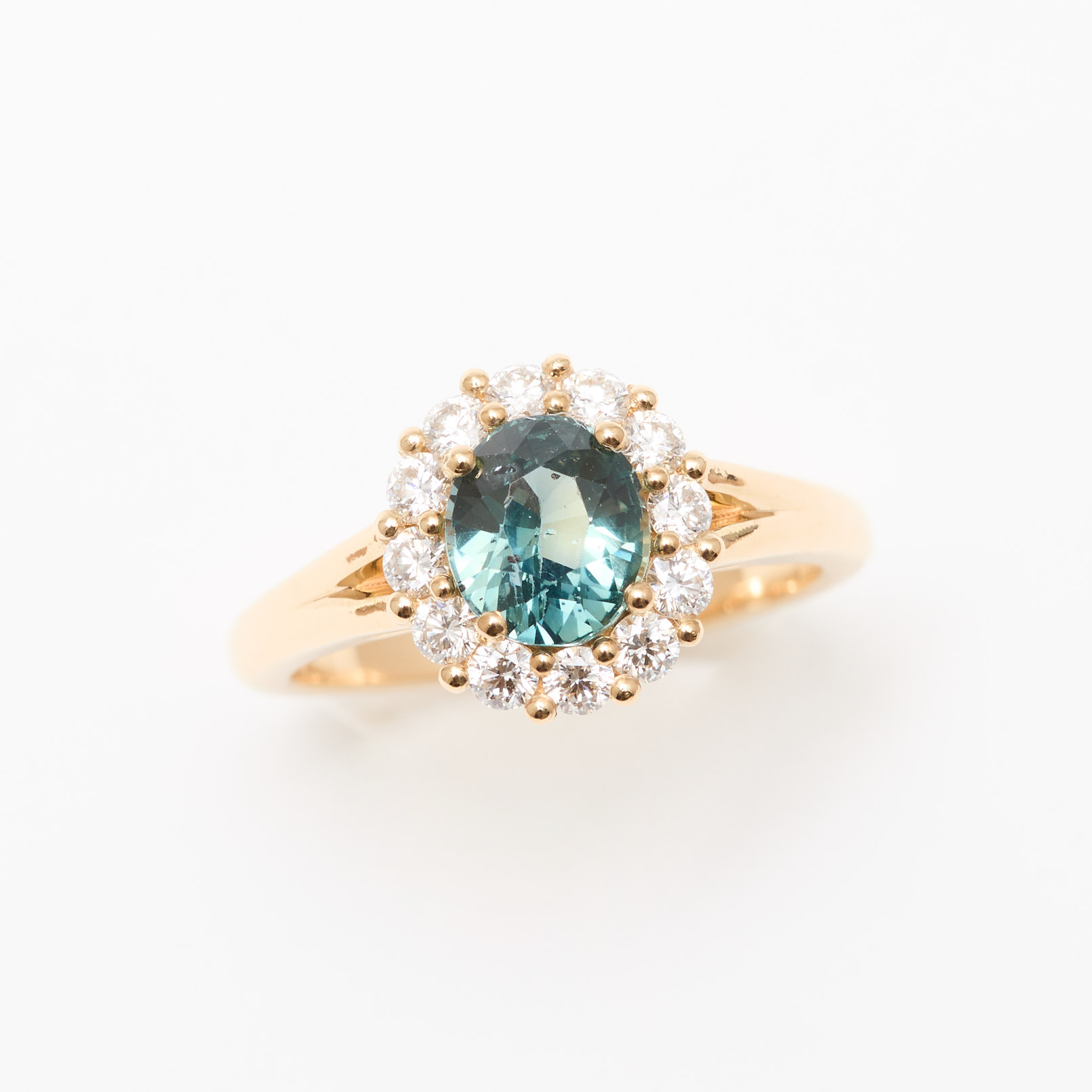 Bague saphir teal