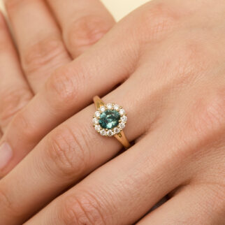 Bague Matara - Saphir Teal 1.53 carats