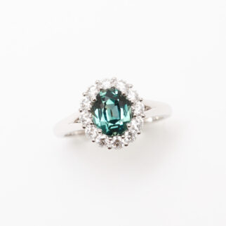 Bague saphir teal