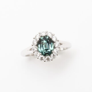 bague saphir teal