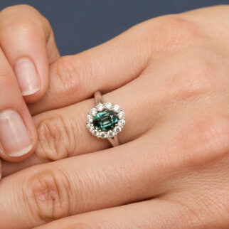Bague Matara - Saphir Teal 1.81 carats