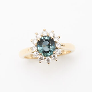 bague saphir teal