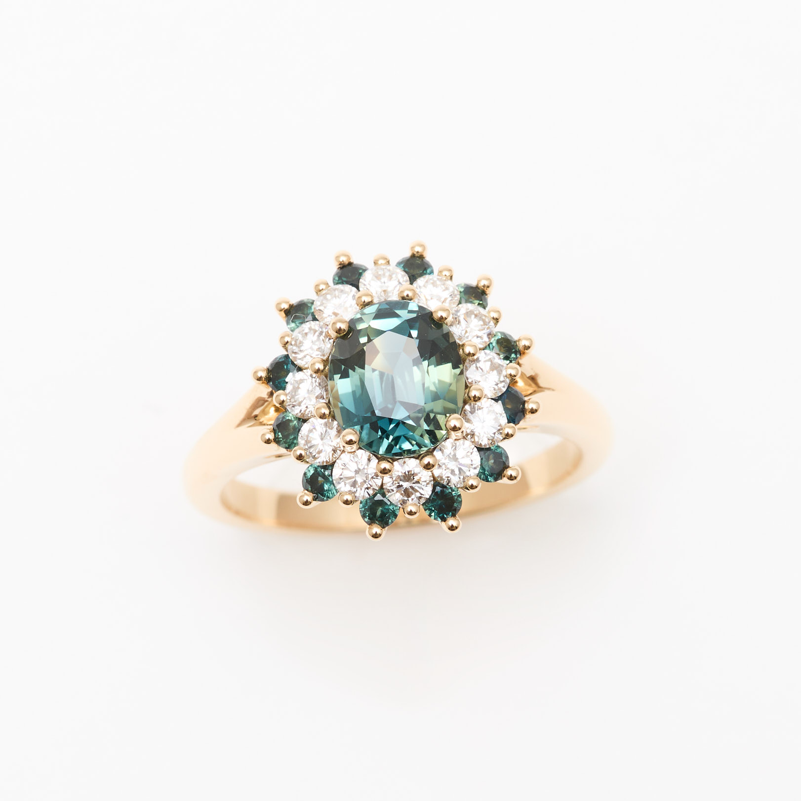 Bague saphir teal