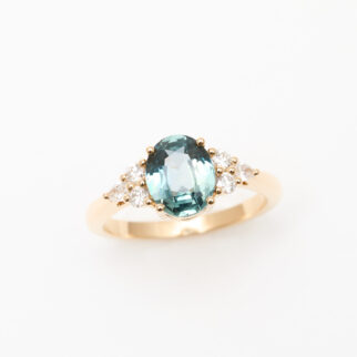 Bague saphir teal
