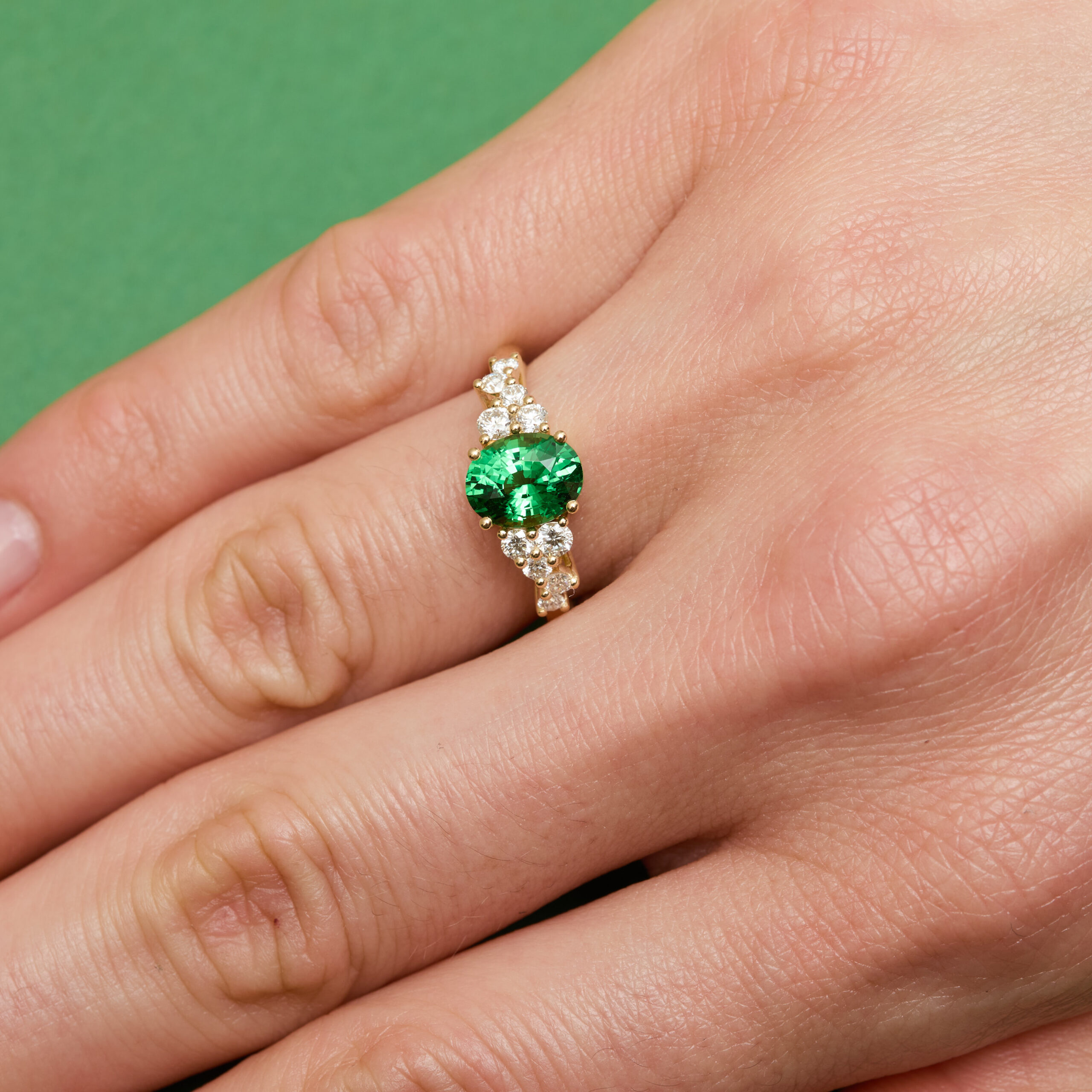 bague tsavorite