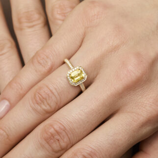 Bague Jaffna - Saphir Jaune 1.54 carats