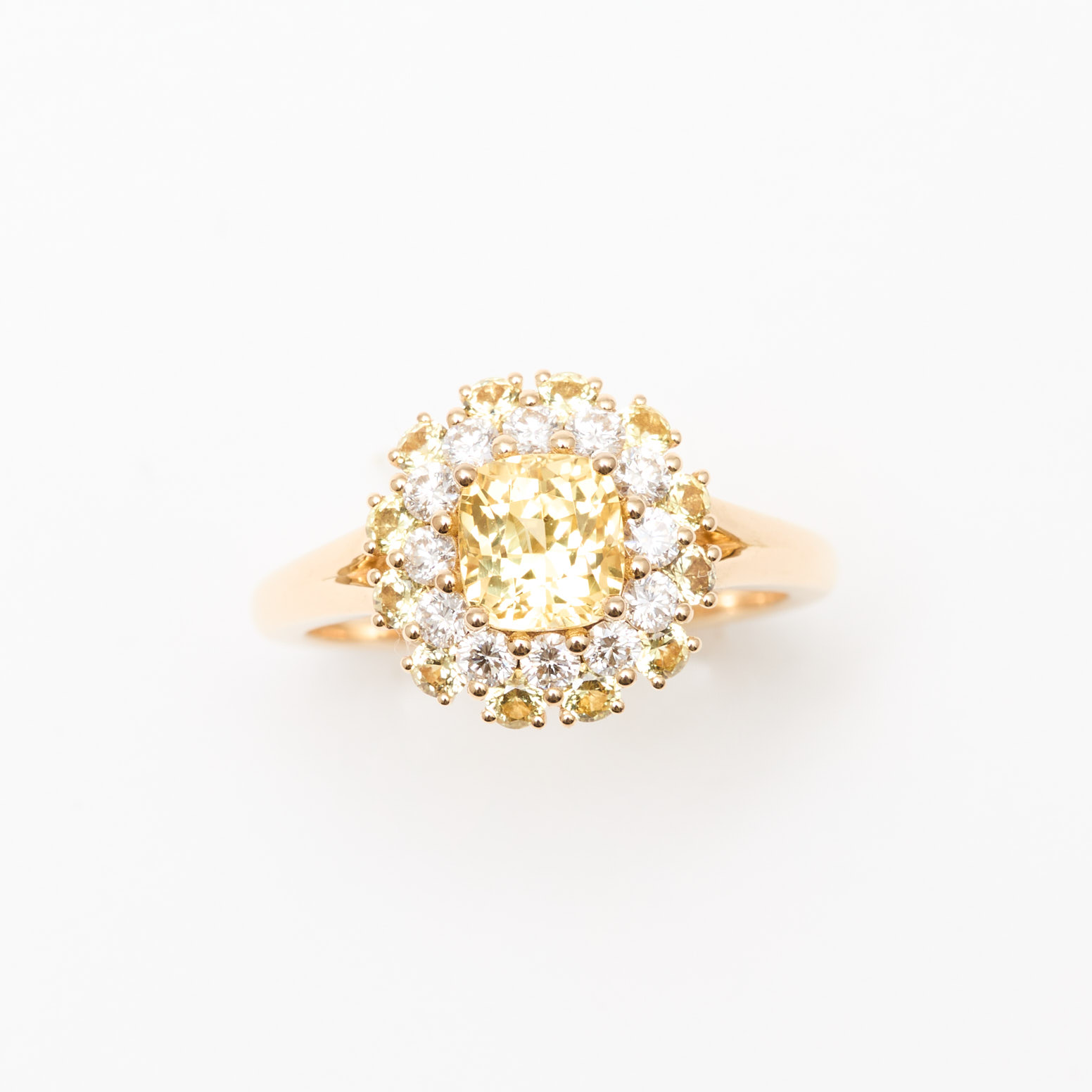 Bague saphir jaune