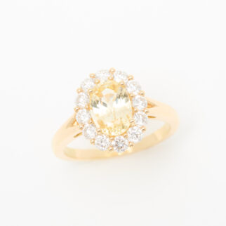 bague saphir jaune