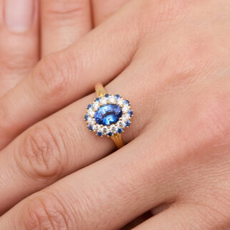 Bague Colombo - Saphir Vivid Blue 1.20 carats