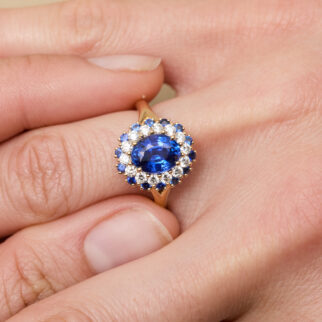 Bague Colombo - Saphir Peacock 2.58 carats