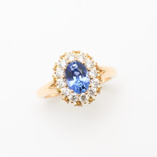 bague saphir or jaune