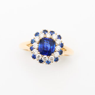 bague saphir or jaune