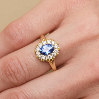 Bague Colombo - Saphir Vivid Blue 1.25 carats