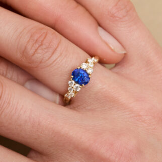 Bague Horana - Saphir Peacock 1.26 carats