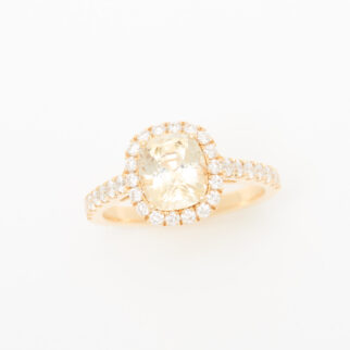 bague saphir jaune