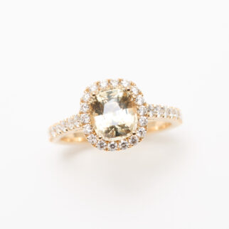bague saphir jaune