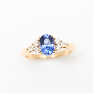 bague saphir cornflower