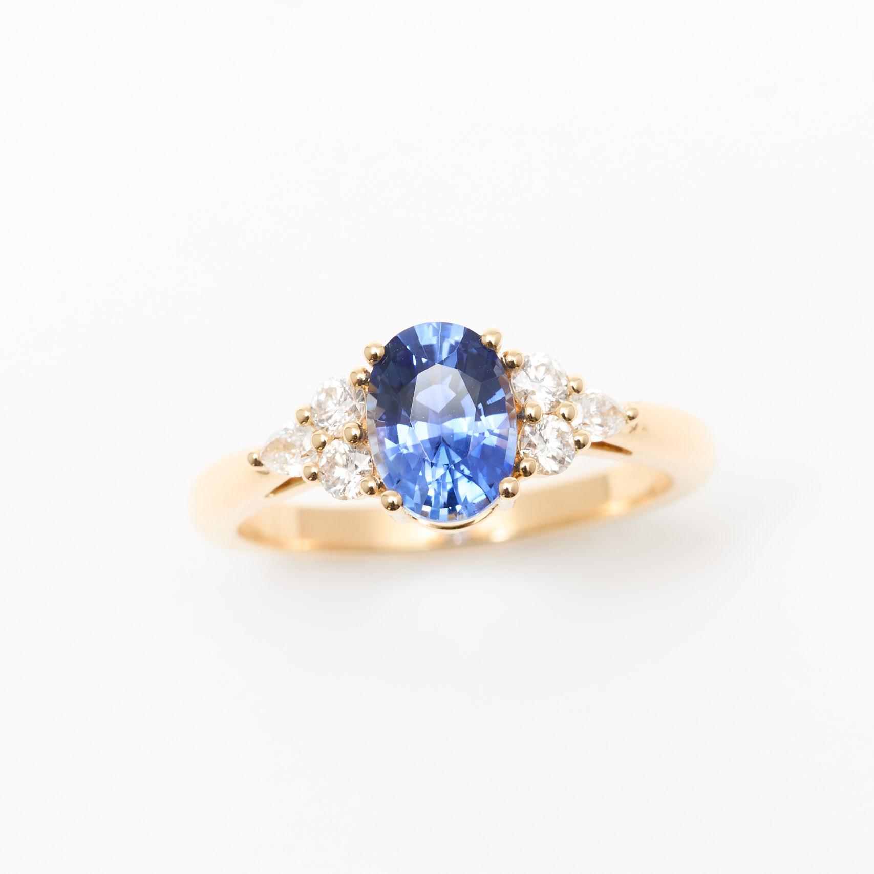 bague saphir cornflower