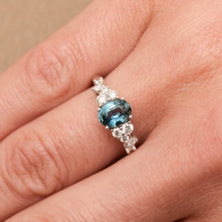 bague saphir teal