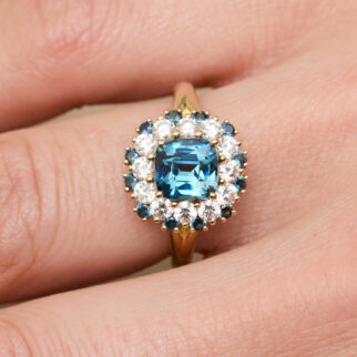 Bague Colombo - Saphir Teal Indigo 2.11 carats