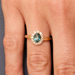 Bague Matara  - Saphir Teal 1.12 carats