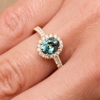 bague saphir teal