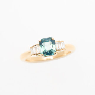 Bague Escalier Saphir Teal