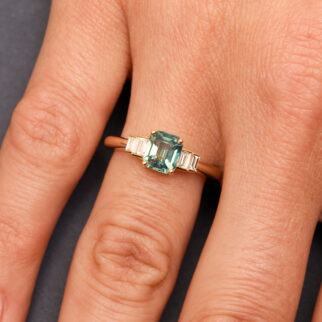 Bague Esmeralda - Saphir Teal 1.60 carats