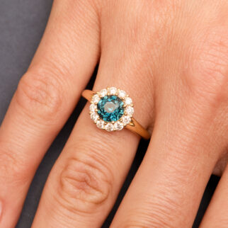 Bague Matara - Saphir Teal 1.78 carats
