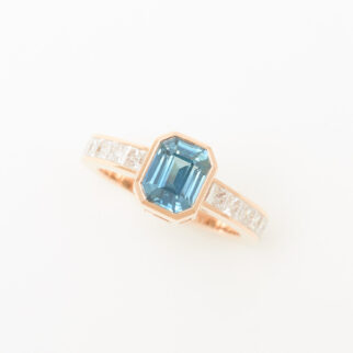 bague saphir teal