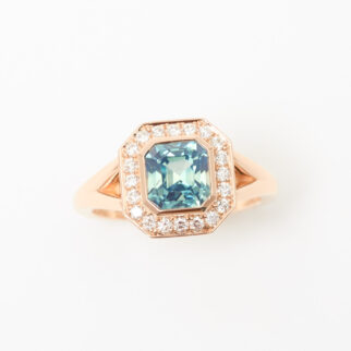 bague saphir teal