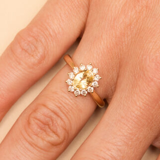 Bague Ella - Saphir Jaune 1.08 carats