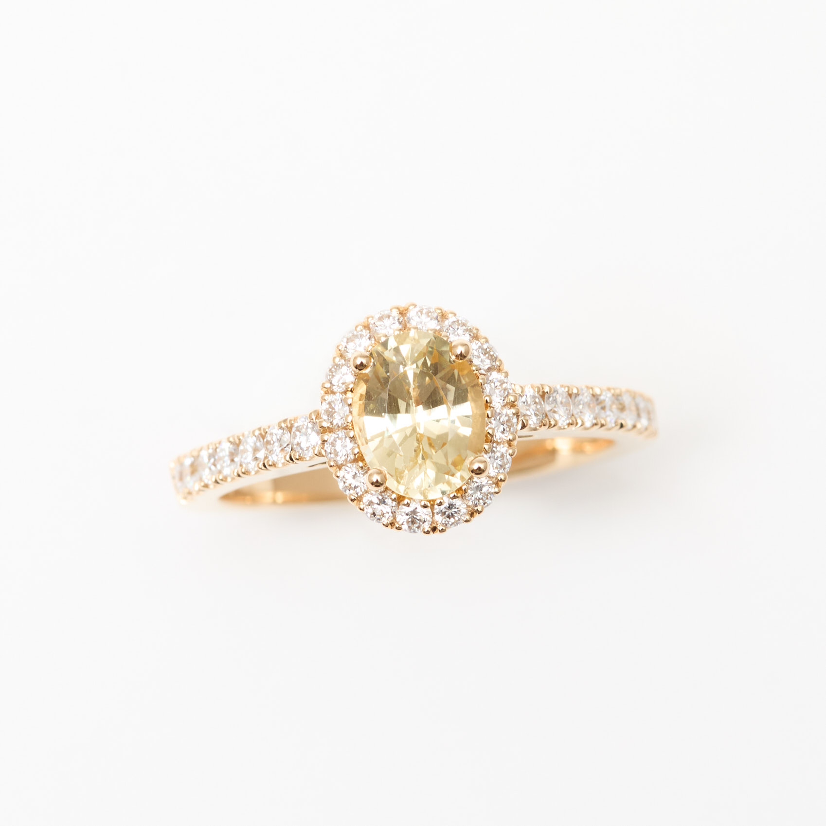bague saphir jaune