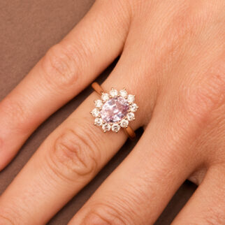 Bague Ella - Saphir Rose 2.14 carats