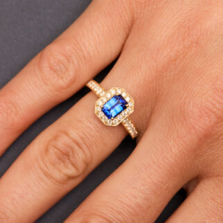 Bague Jaffna - Saphir Peacock 1.17 carats