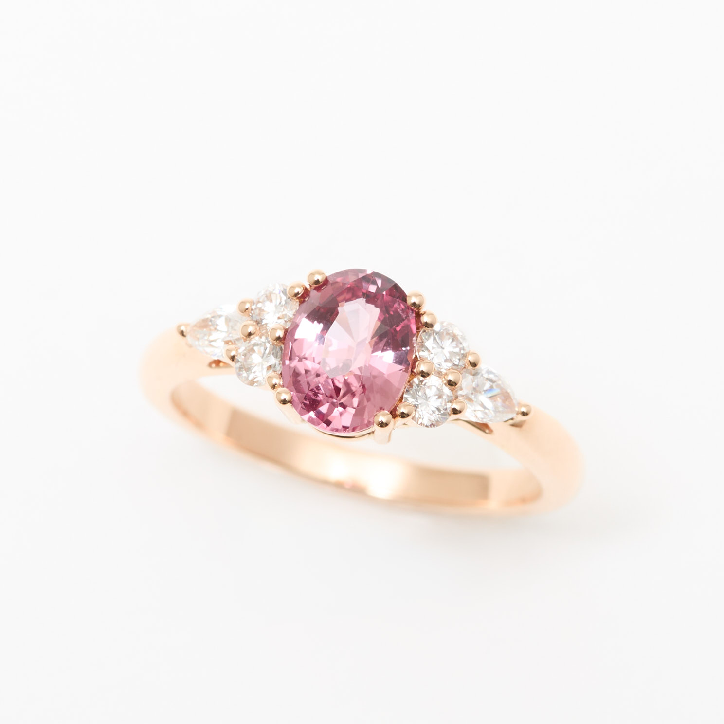 bague saphir padparadscha