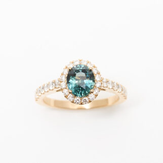 bague saphir teal