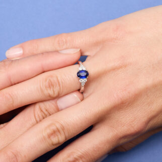 bague saphir peacock