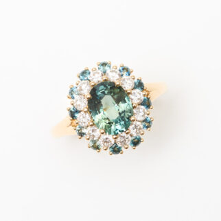 bague saphir teal