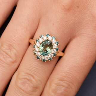 Bague Colombo - Saphir Teal 2.01 carats