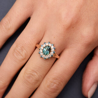 Bague Colombo - Saphir Teal 1.58 carats