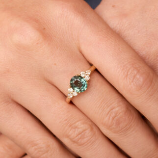 Bague Althea - Saphir Teal 1.57 carats